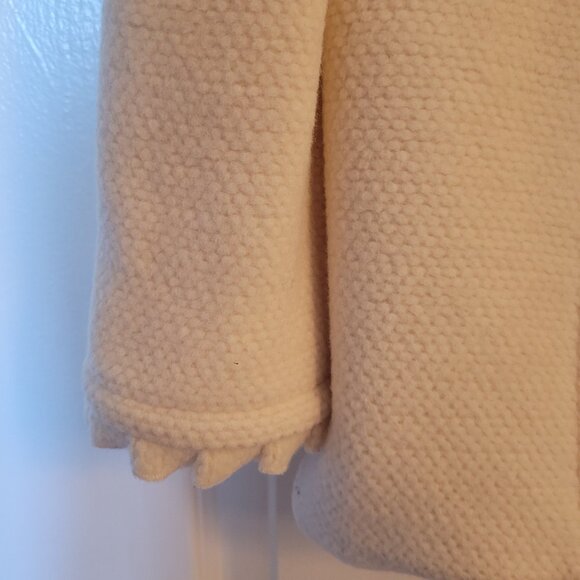 Juicy Couture Cream Coat.  Ladies.  Size M.  Wool. - Picture 4 of 6